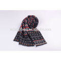 Jacquard Design Silk Material Woven Thick Winter Scarf para homens